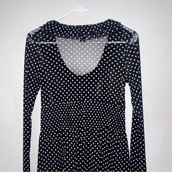 INC International Concepts Blue Ruffled Tie Front Blouse - Picture 5 of 5